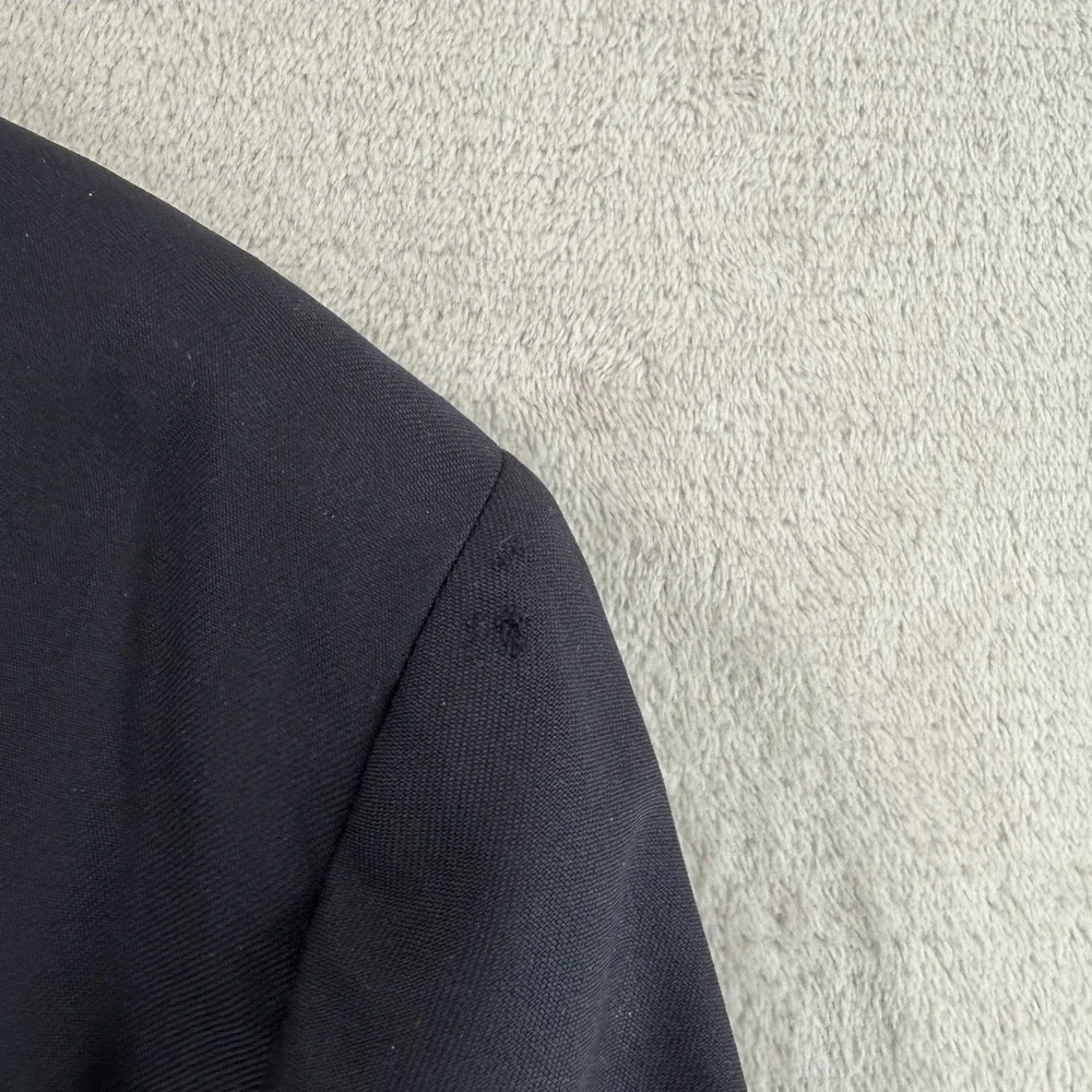 Vintage‎ 80s Brooks Brothers Blazer Sport Coat Black Wool 3 Button Men 44R USA